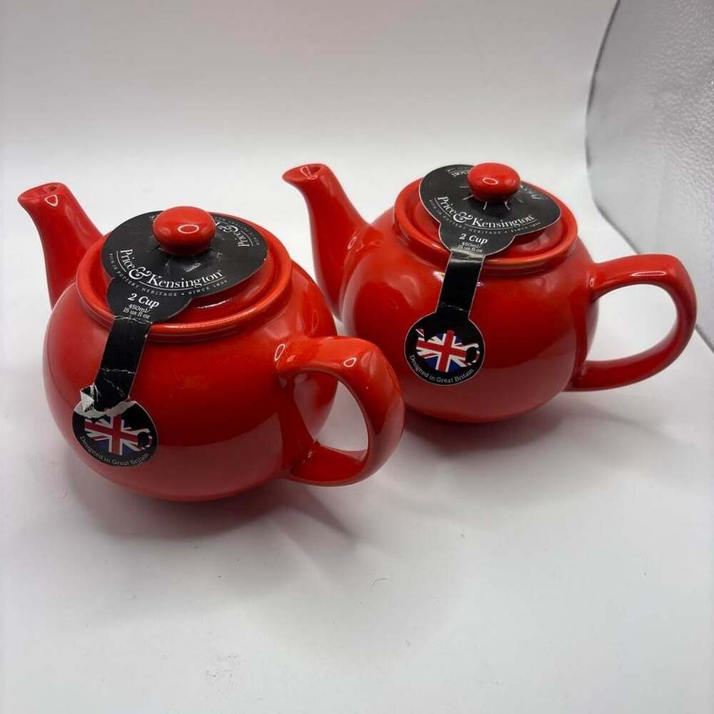Price & Kensington Red Ceramic Teapot 2 Cup